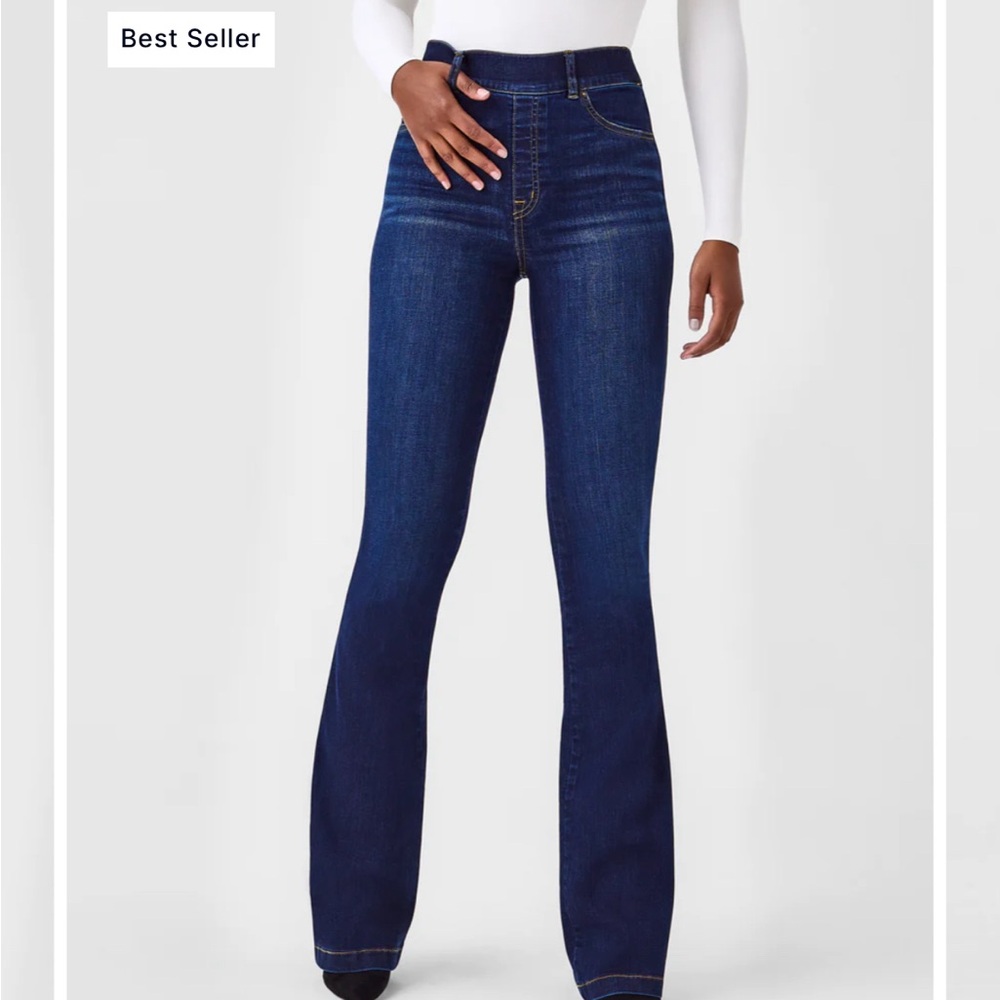 NWOT Spanx flare pull on jeans- Sz Large